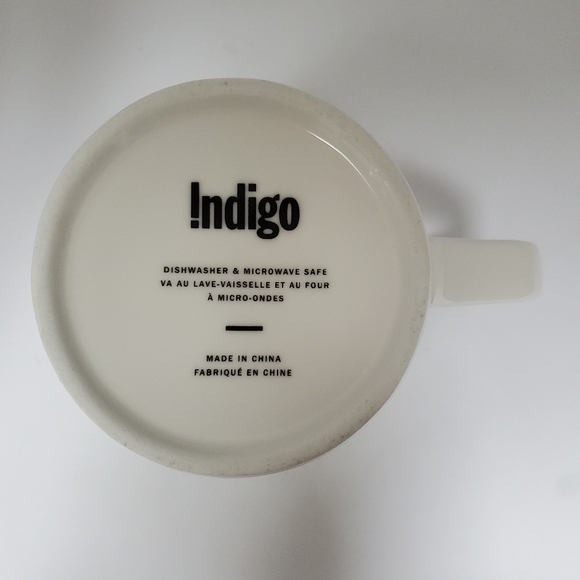 Indigo "Better Latte Than Never" Coffee Mug Play on Words Cup - Picture 7 of 9